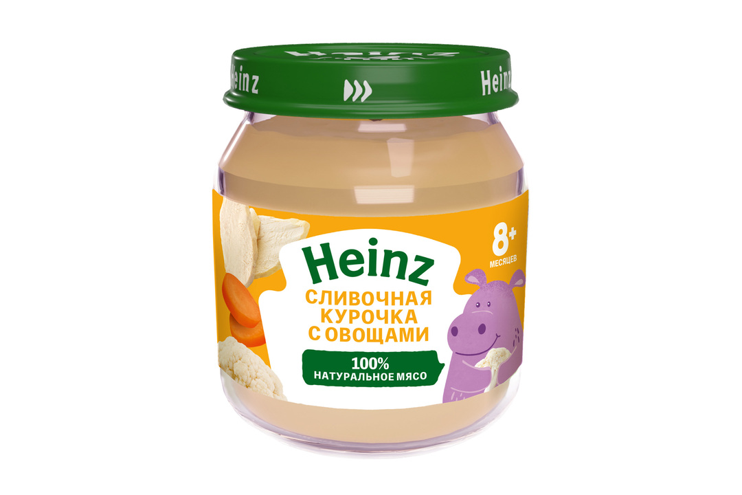 

Пюре мясное Heinz Сливочная курочка с овощами с 8 месяцев