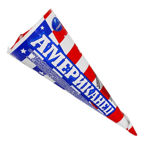 Мороженое Славица Американец клубничное и ванильное с клубничным джемом и шоколадными шариками, с змж