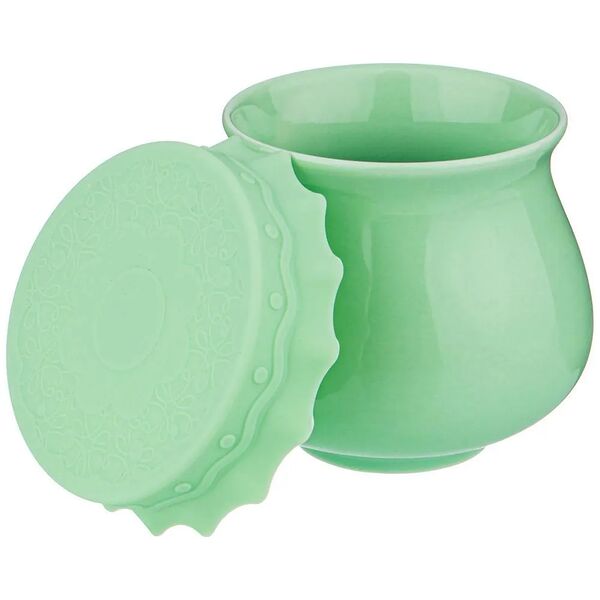 Баночка Lefard Времена года с силиконовой крышкой, мятная, 180 мл, 1 шт