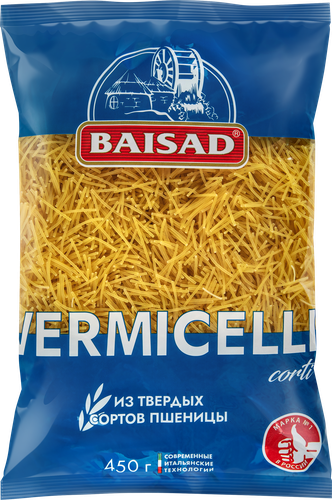 

Макароны BAISAD Вермишель группа А, 450г