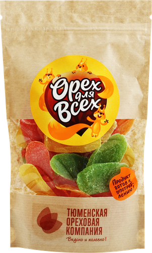 

Цукаты ОРЕХ ДЛЯ ВСЕХ Ассорти, листики, 200г