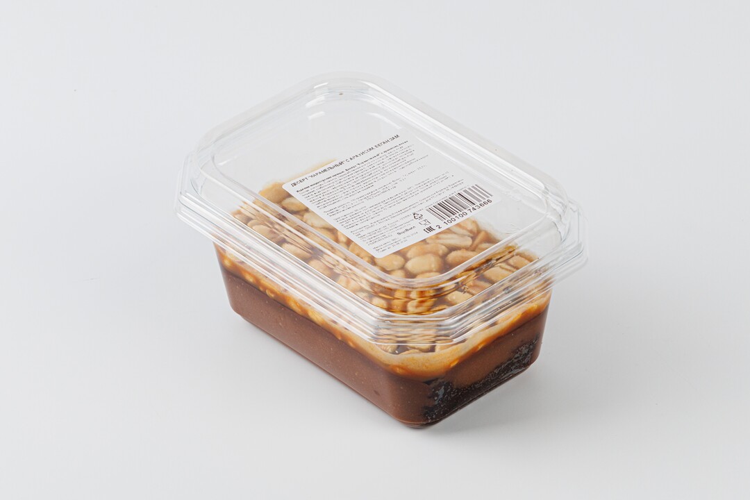 

Десерт "Карамельный" с арахисом, веган зам.(Продукт замороженный)