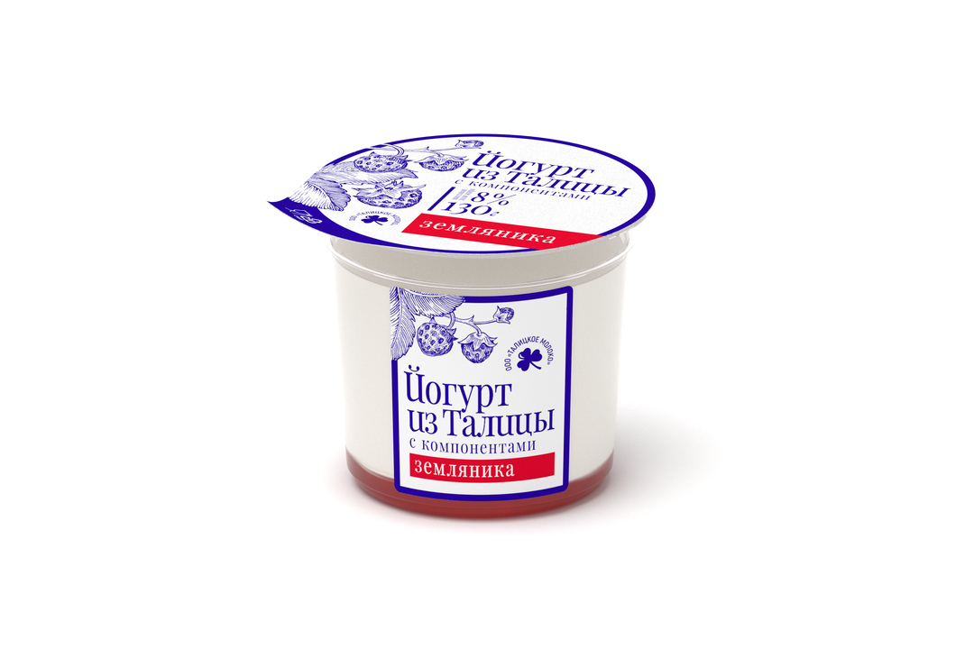 

Йогурт Из Талицы Деревенский земляника 8% 130 г