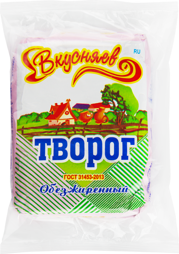 

Творог Вкусняев обезжиренный 1.8% 250 г