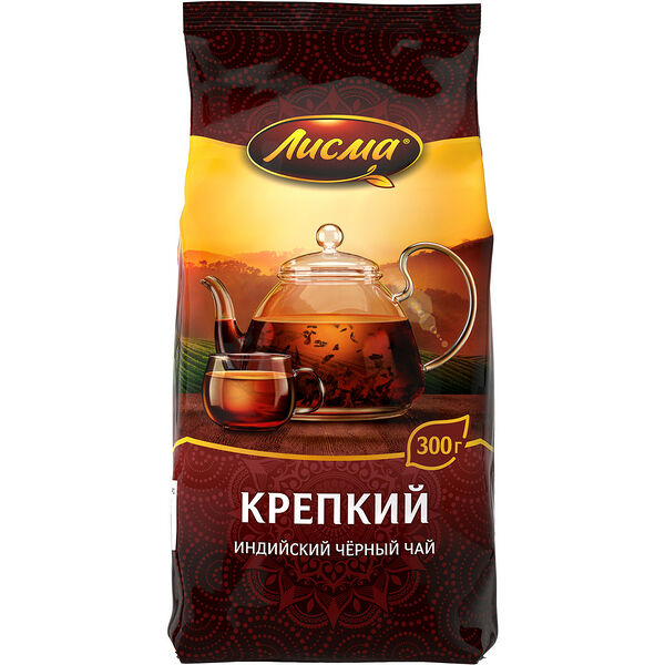 Чай черн. байх. Лисма Крепк.  мелк./лист. м/у вес 300г