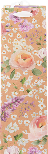 Пакет подарочный Spring Крафт, под бутылку, 13х36х8,5см, Арт. KBP