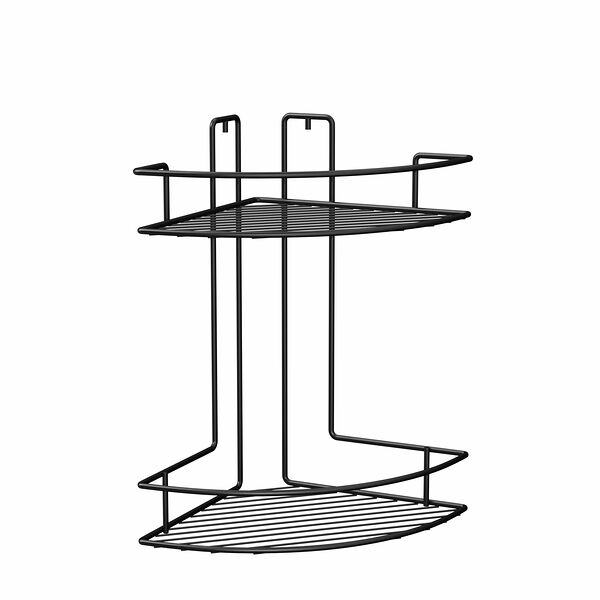 Полка для ванной комнаты Fora Гетсби двойная черный