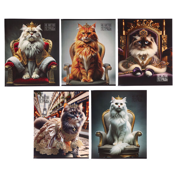 Clipstudio тетрадь 48л. в клетку, офсет, обл. мел.картон, скрепка, 