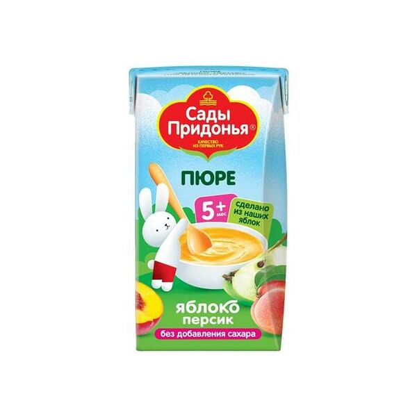 Пюре Сады Придонья Яблоко-персик 125 г