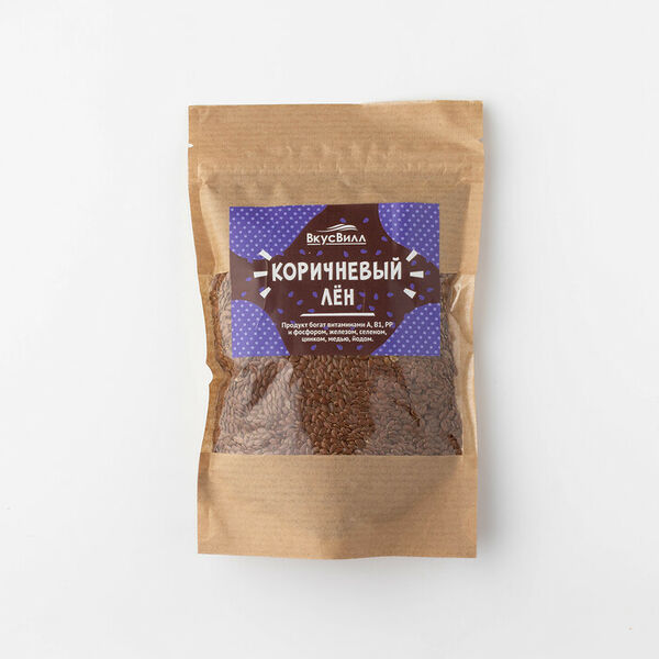 Лен коричневый 200г