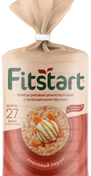 Хлебцы Fitstart рисовые Кленовый сироп 100г