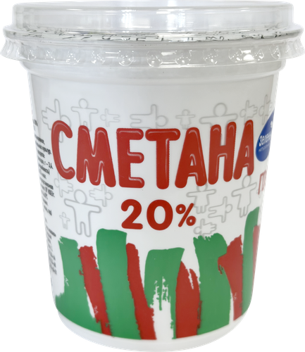 

Сметана Зеленый Луг 20% стакан 300 г