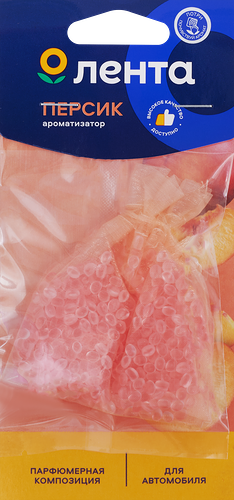 Ароматизатор автомобильный Лента Fruit Peach, подвесной, Арт. 10355