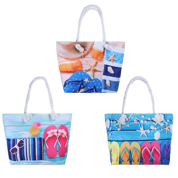 Юl сумка пляжная 50x35x15 см, 100% полиэстер, 3 дизайна
