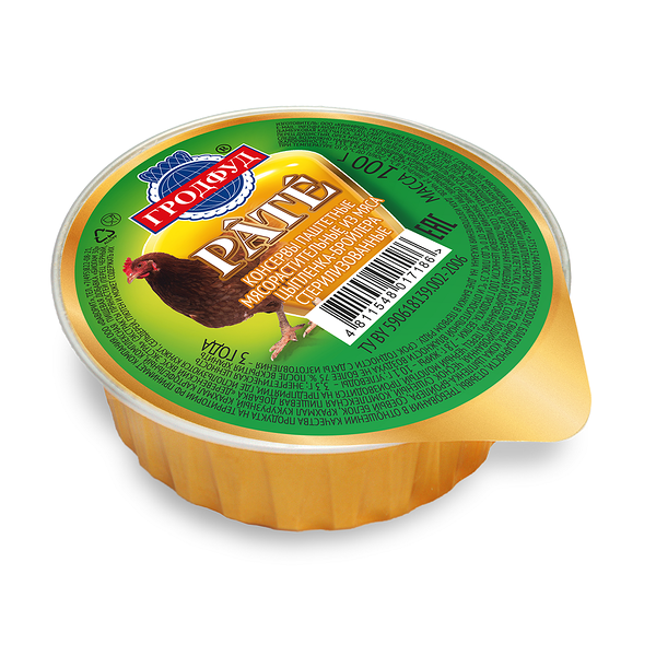 Консервы паштетные мясораст стерилиз из мяса ц/б 100г