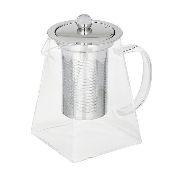 Satoshi пирамида чайник заварочный 750мл, с ситечком из нержавеющей стали, стекло