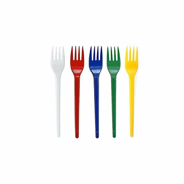 Вилка Мистерия одноразовая цветная 12 шт цвет в ассортименте