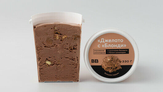 Мороженое шоколадное Джелато с Блонди
