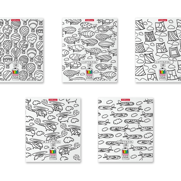 Тетрадь Erich Krause In the sky клетка, 48 листов 1шт в ассортименте