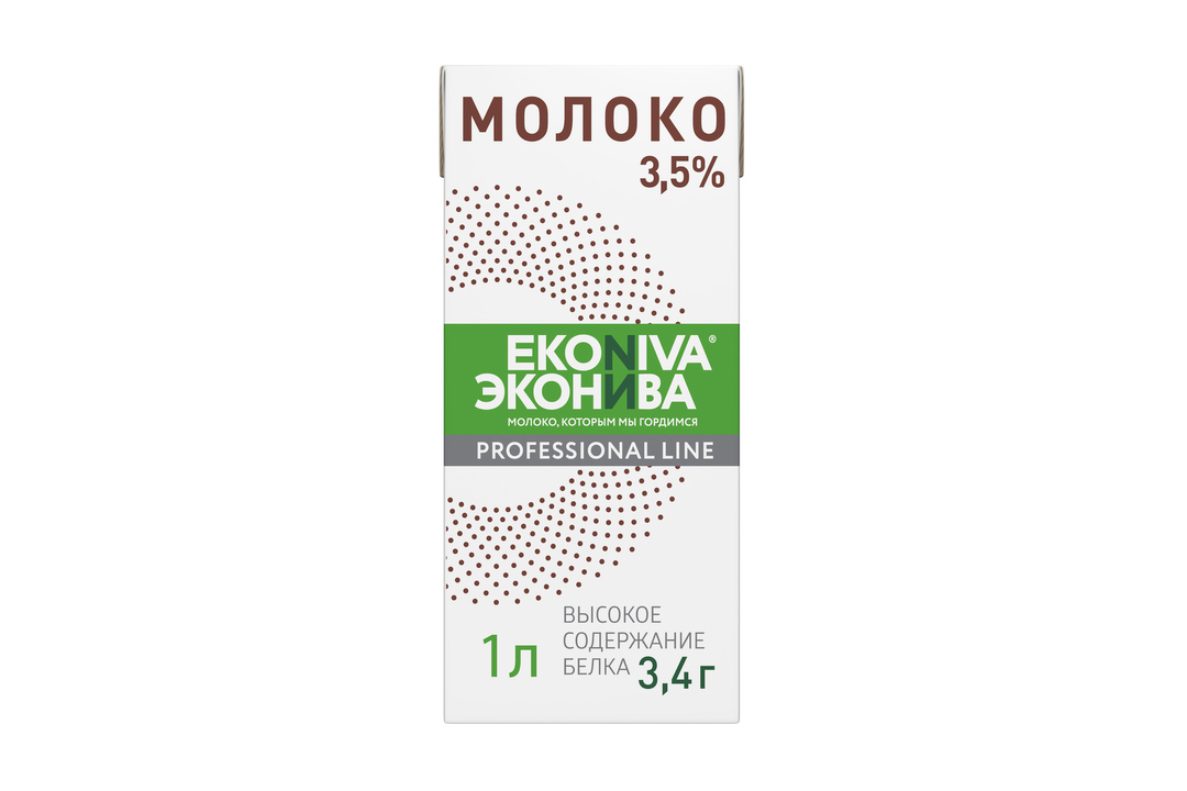 

Молоко ультрапастеризованное ЭкоНива Professional Line 3,5% 1 л