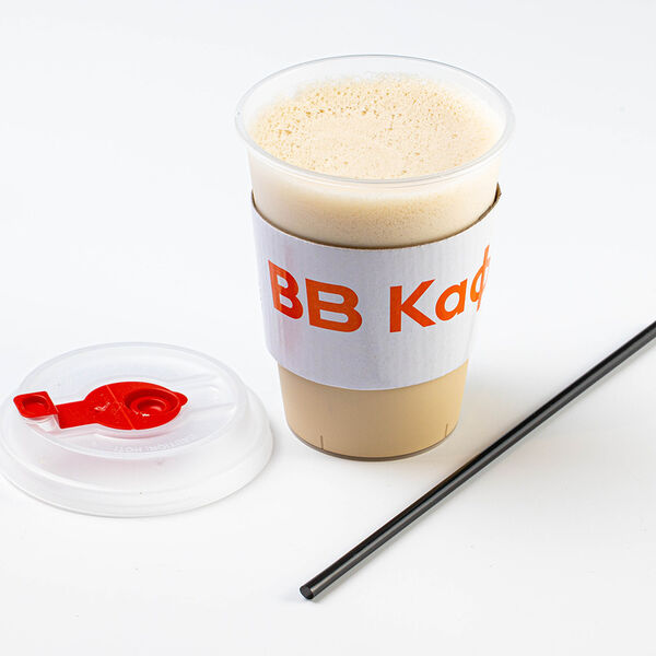 Кофе Вкусвилл раф соленая карамель 300 мл, кафе