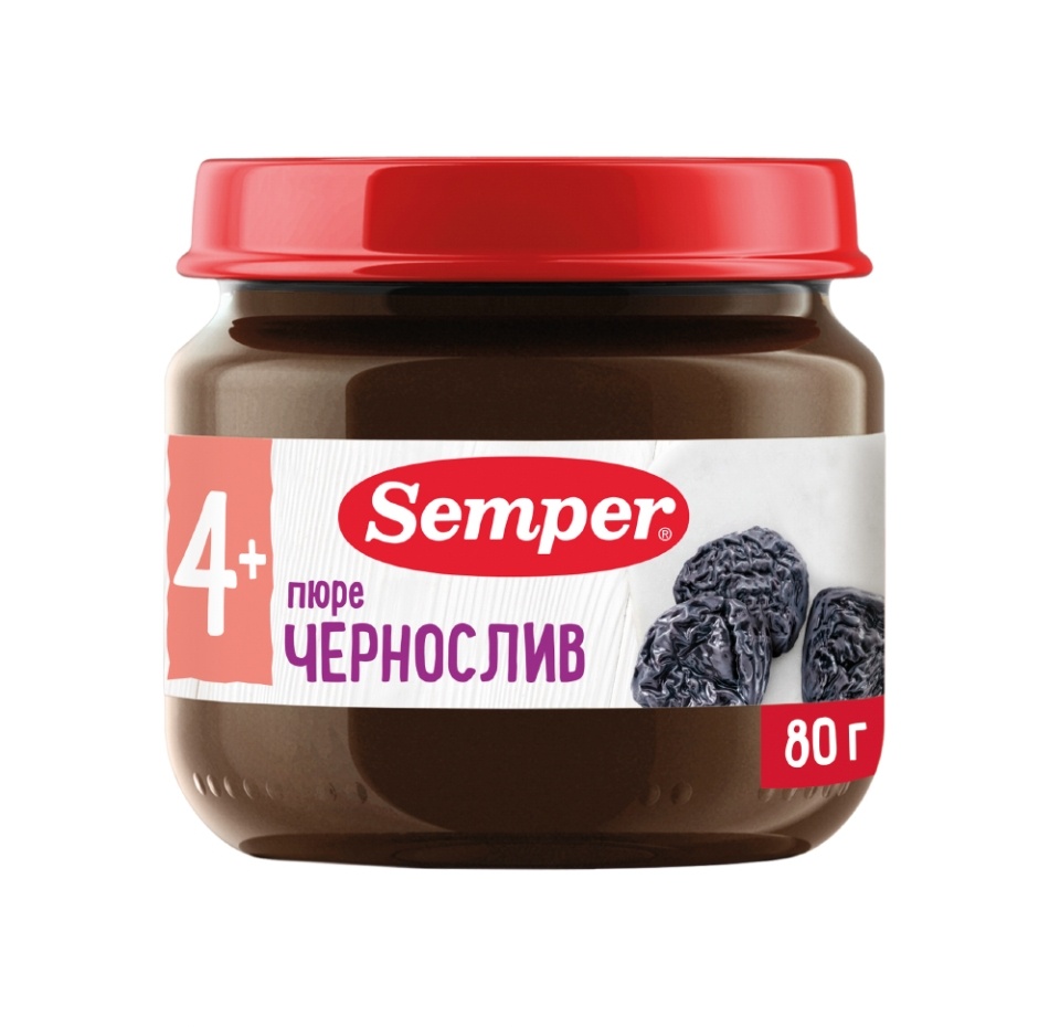 

Пюре Semper чернослив с 4 месяцев 80 г