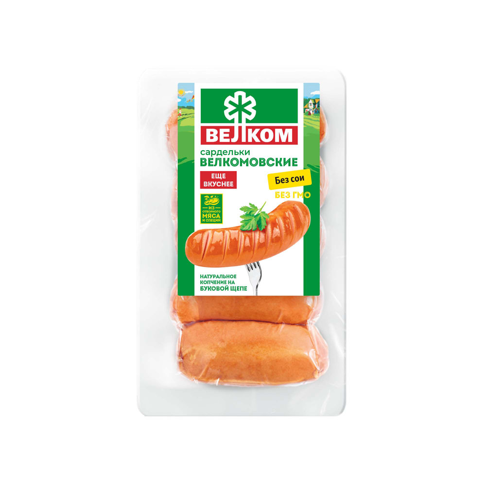 

Сардельки вареные Велком натуральная оболочка 450 г