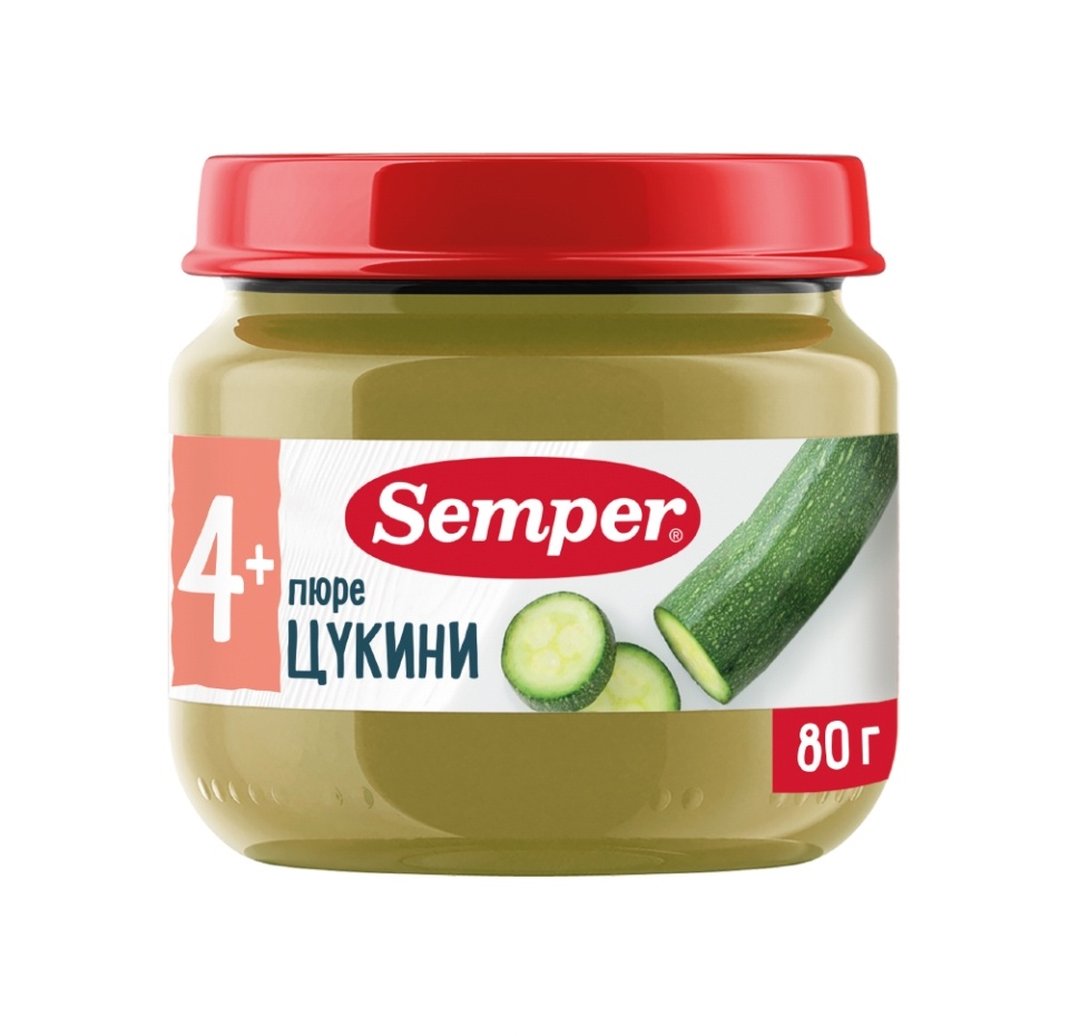 

Пюре Semper Цукини с 4 месяцев 80 г