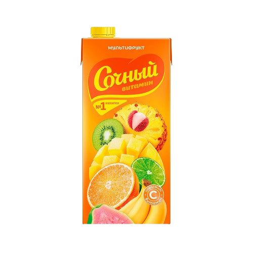 Напиток Сочный витамин Мультифруктовый сокосодержащий 1,95л