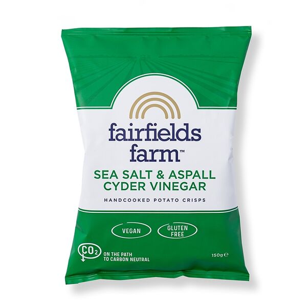 Чипсы картофельные Fairfields farm с яблочным уксусом Aspall (без глютена) 150г, Великобритания