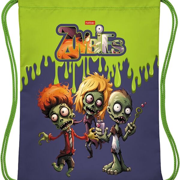 Мешок для сменной обуви Hatber Зомби 33*42см