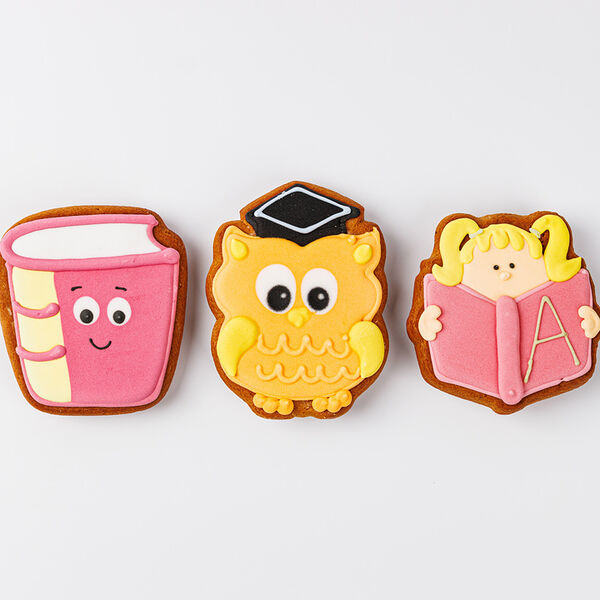 Пряник с днем знаний, цвет в ассортименте, 1 шт. 70 г