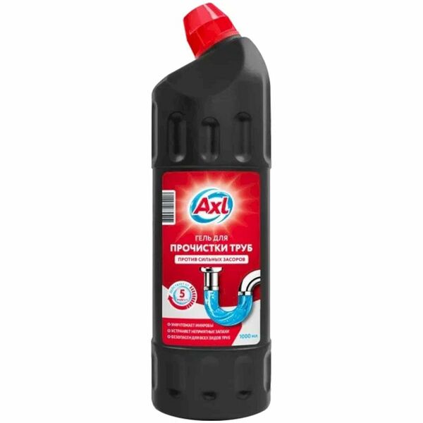 Гель Axl для прочистки канализационных труб 1л