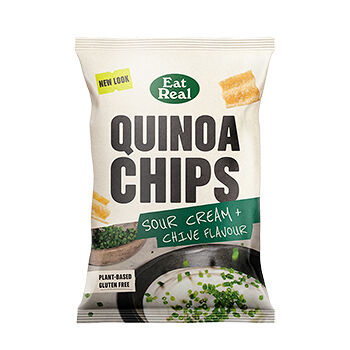 Чипсы из киноа Eat Real со вкусом сметаны и лука (без глютена, веган)