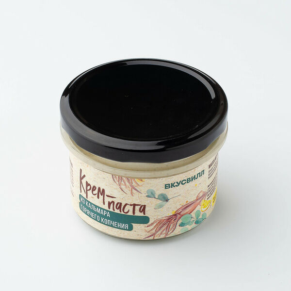 Крем-паста из кальмара горячего копчения