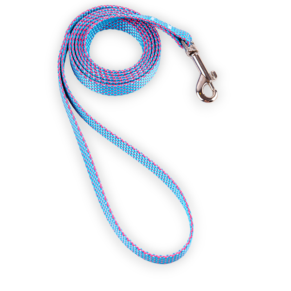 Поводок Аркон Dog&Vogue NEO нейлон голубой 1,5см*150см