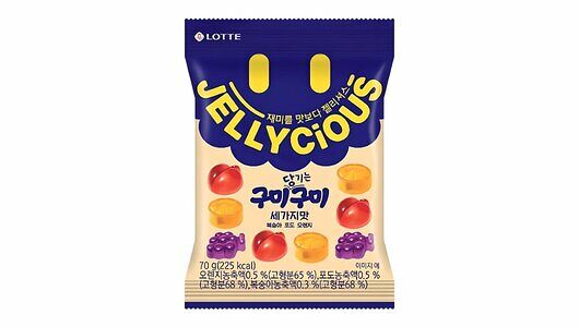 Жевательный мармелад Lotte со вкусом апельсина, винограда и персика (Корея) Gummy Jelly Original