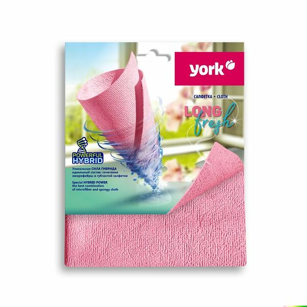 Салфетка хозяйственная York Long Fresh микрофибра 35х30 см