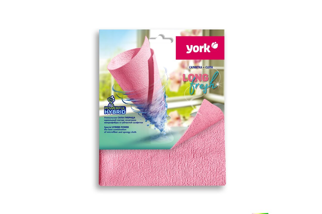 

Салфетка хозяйственная York Long Fresh микрофибра 35х30 см