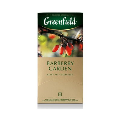 Чай черный Greenfield Барбери Гарден с ягод и барбар 25п*1,5г 37,5г