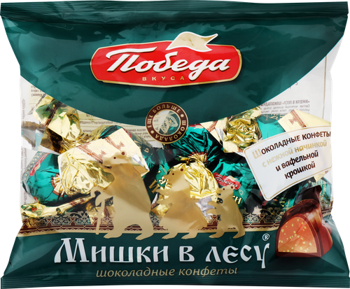 

Конфеты шоколадные Победа вкуса Мишки в лесу 200 г