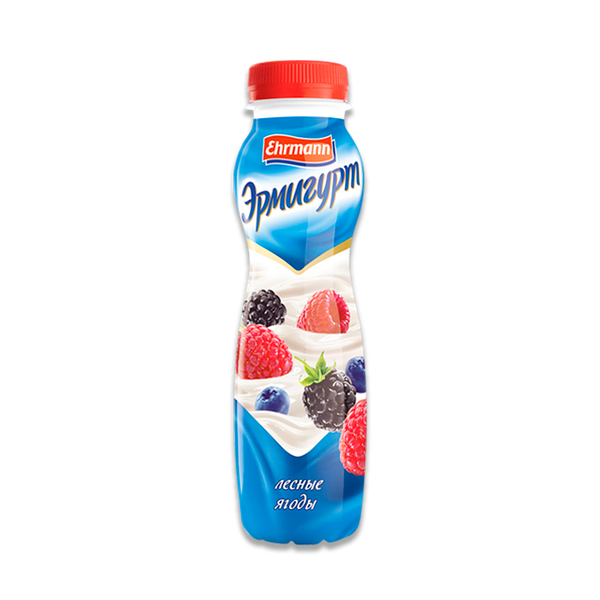Йогурт Эрмигурт питьевой лесные ягоды 1.2% 290 г