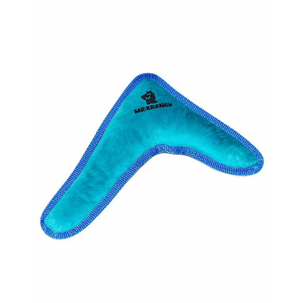 Игрушка для собак MR.KRANCH Бумеранг с пищалкой для средних и крупных пород, 34х28,5х6,5см, синий