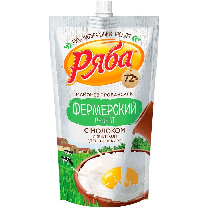 

Майонез Провансаль Ряба Фермерский рецепт 72%, 350 г
