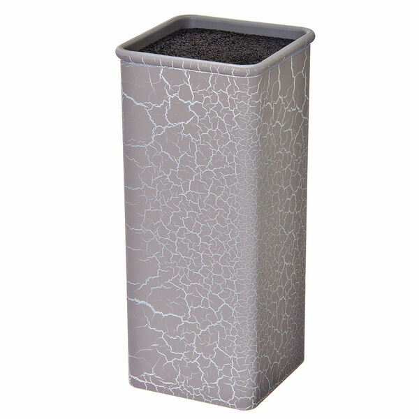 Satoshi подставка для ножей с полипропиленовыми разделителями, 10x10x22.5см, квадратная, sh-003