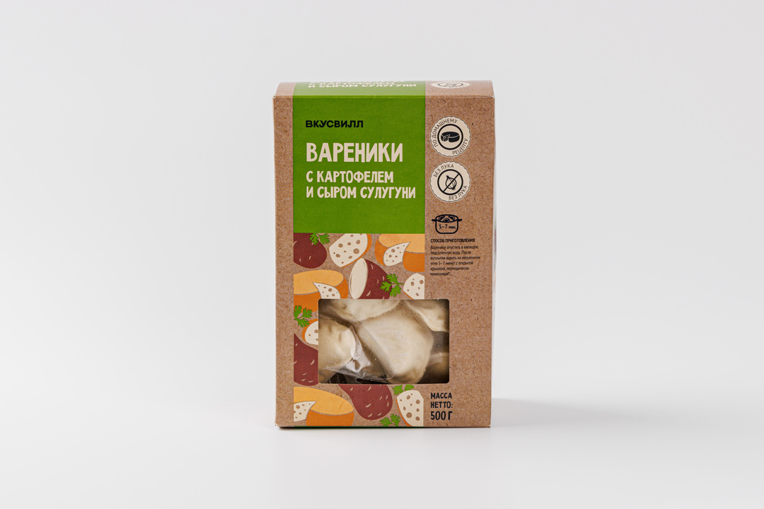 

Вареники ВкусВилл с картофелем и сыром сулугуни 500 г