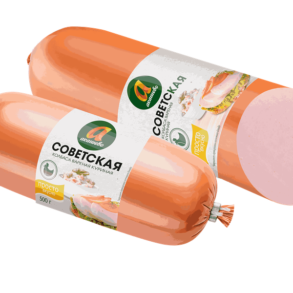 Колбаса Акашево Советская вареная 500 г