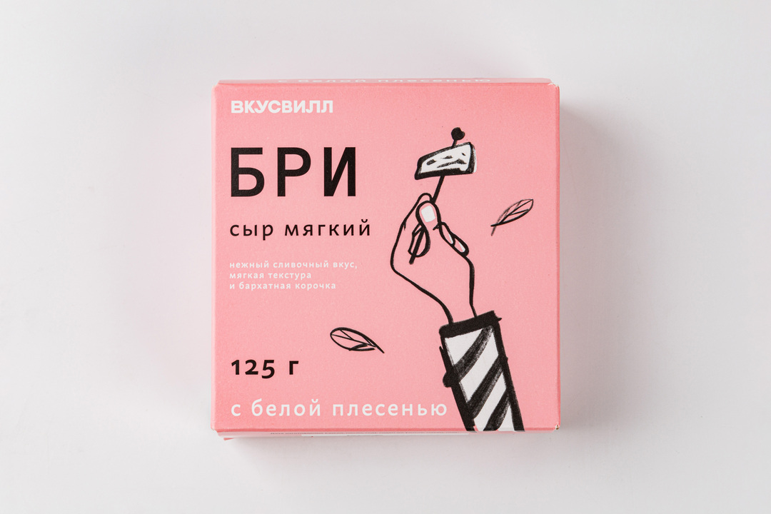 

Сыр мягкий Вкусвилл с белой плесенью "Бри", 125 г
