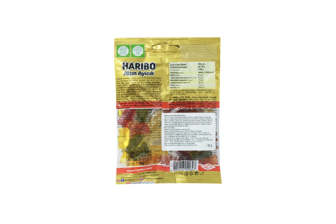

Мармелад жевательный Haribo Золотые Мишки 80 г