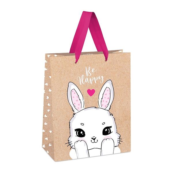 Пакет подарочный Meshu Funny bunny 18х23х10 см крафт